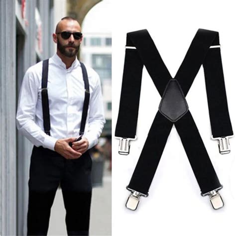 pant with belt on shoulder|men's belt pant suspender.